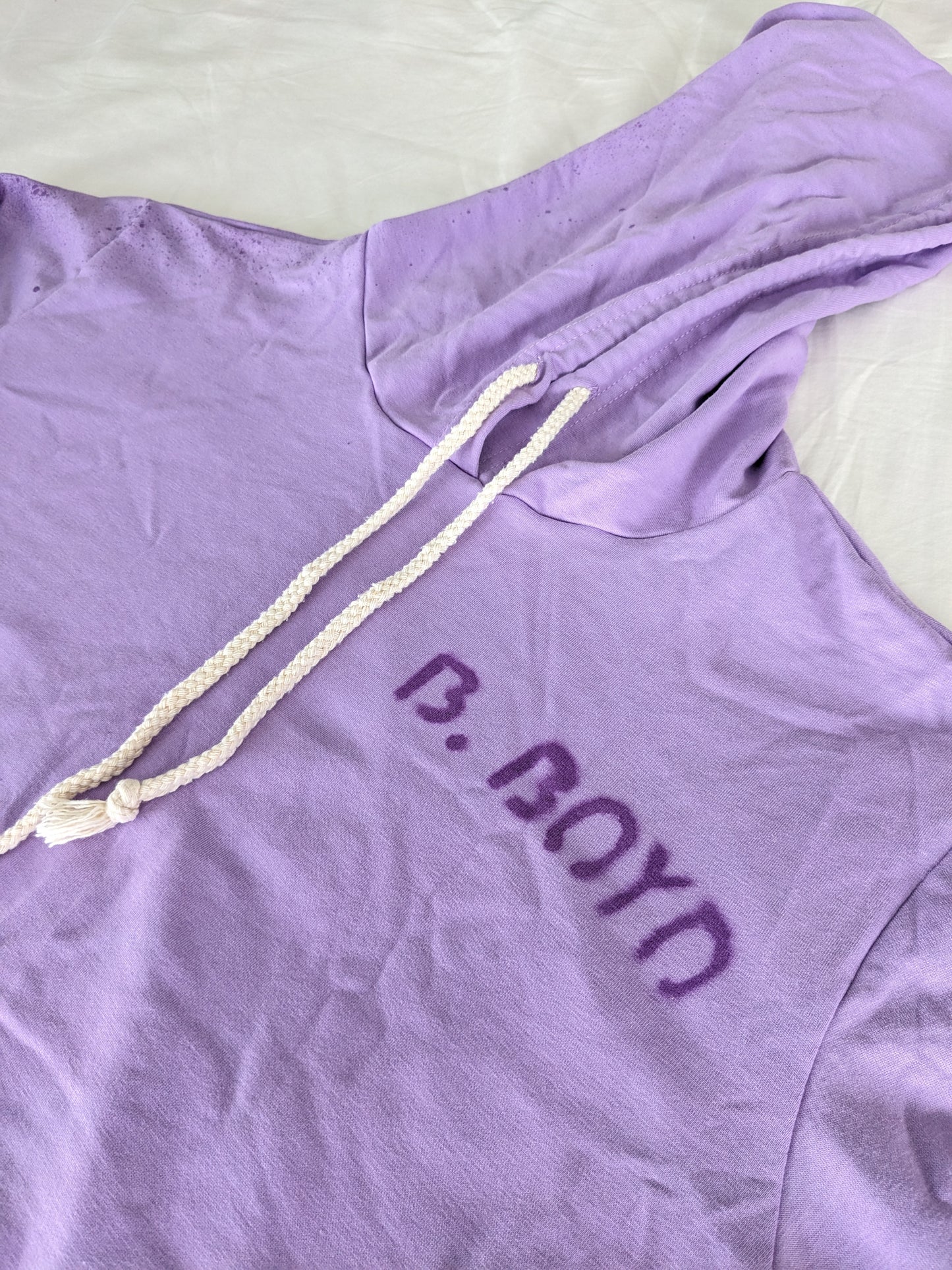 Violet Storm Crop Hoodie
